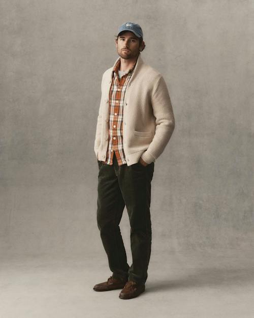 on model image of The Carnegie Corduroy Pant
