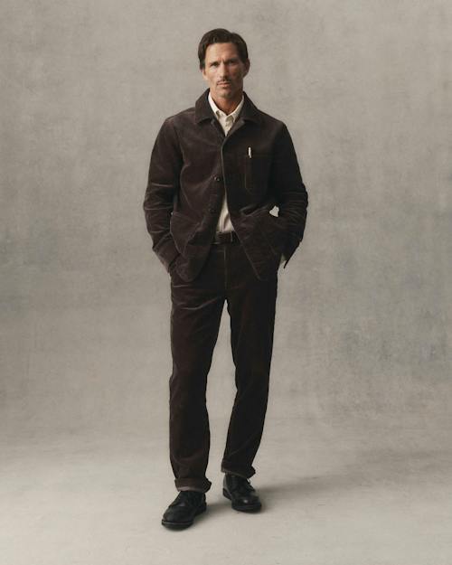 on model image of The Carnegie Corduroy Pant