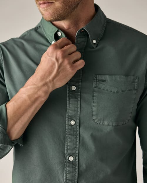 on model image of Oxford Draftsman Shirt