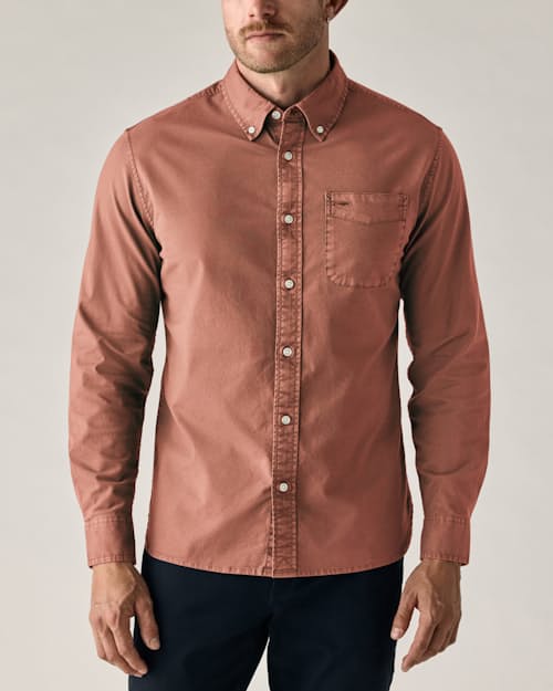 on model image of Oxford Draftsman Shirt