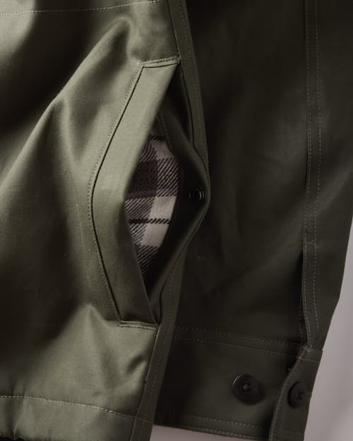 laydown detail image of Dry Wax Field Jacket