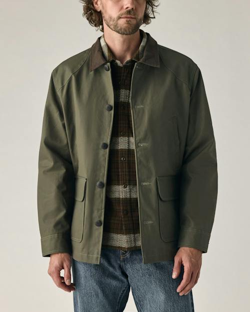 on model image of Dry Wax Field Jacket