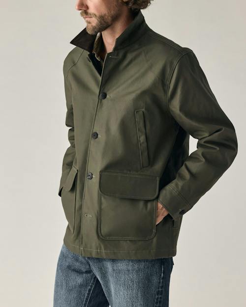 on model image of Dry Wax Field Jacket