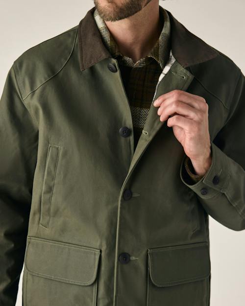 on model image of Dry Wax Field Jacket