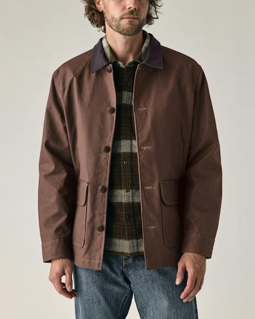 on model image of Dry Wax Field Jacket