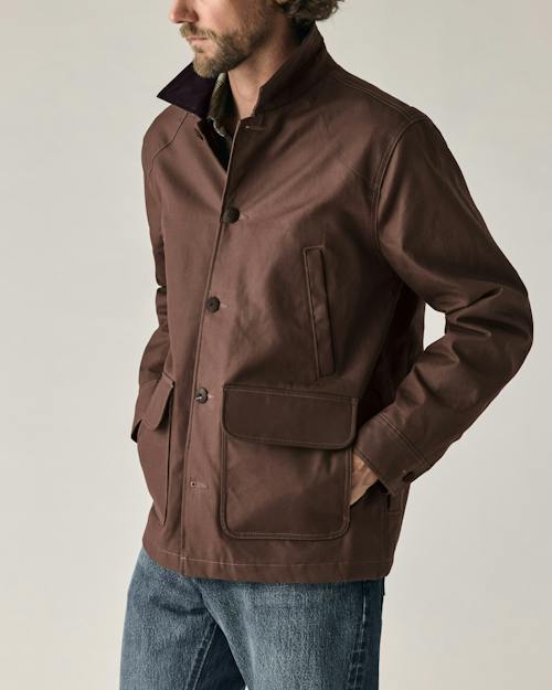 on model image of Dry Wax Field Jacket