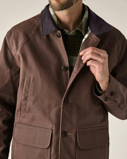 on model image of Dry Wax Field Jacket