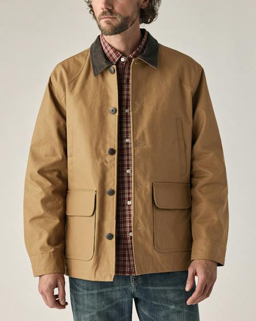on model image of Dry Wax Field Jacket