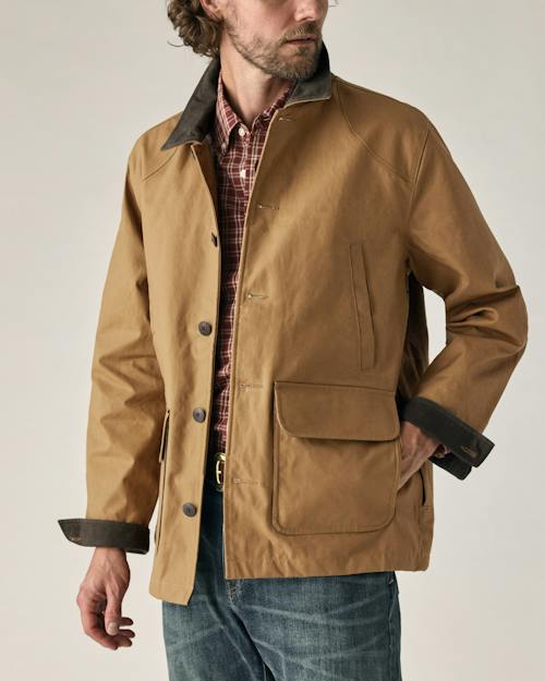 on model image of Dry Wax Field Jacket