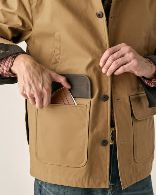 on model image of Dry Wax Field Jacket