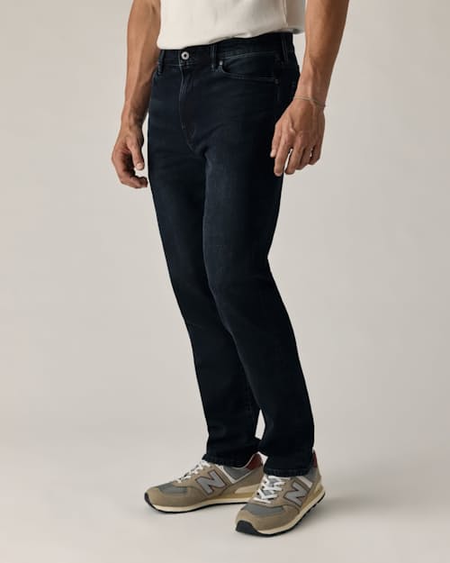 on model image of Stretch Selvedge Denim - HB Straight