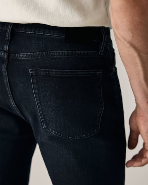 on model image of Stretch Selvedge Denim - HB Straight
