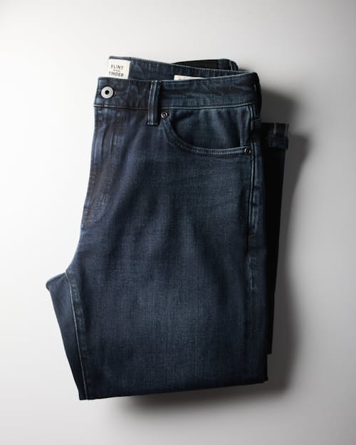 laydown detail image of Stretch Selvedge Denim - HB Athletic Tapered