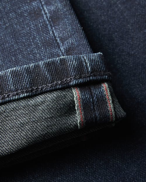 laydown detail image of Stretch Selvedge Denim - HB Athletic Tapered