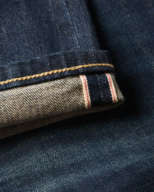 laydown detail image of Stretch Selvedge Denim - HB Athletic Straight