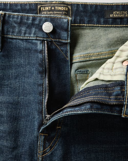 laydown detail image of Japanese Stretch Selvedge Denim - HB Straight