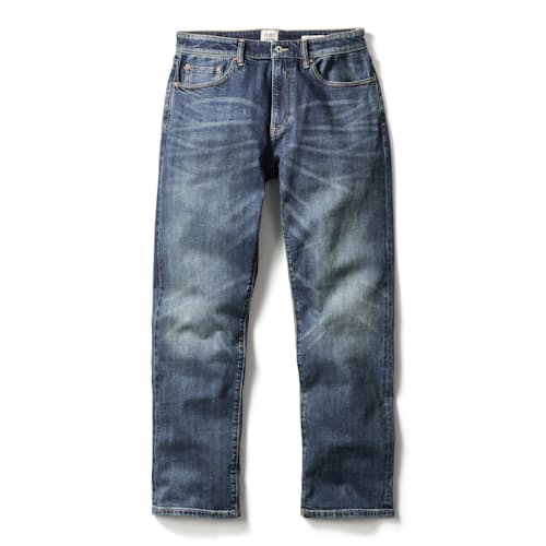 laydown image of Stretch Selvedge Denim - HB Athletic Straight