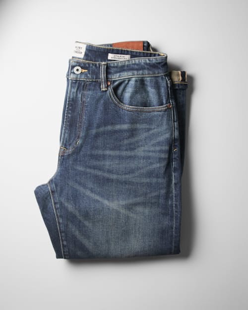no crop image of Stretch Selvedge Denim - HB Athletic Straight