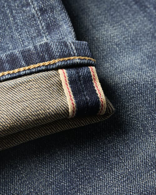 laydown detail image of Stretch Selvedge Denim - HB Athletic Straight