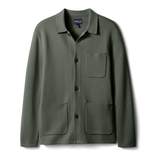 laydown image of Sweater Chore Coat