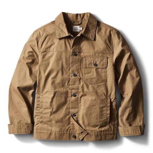 laydown image of Dry Wax Trucker Jacket
