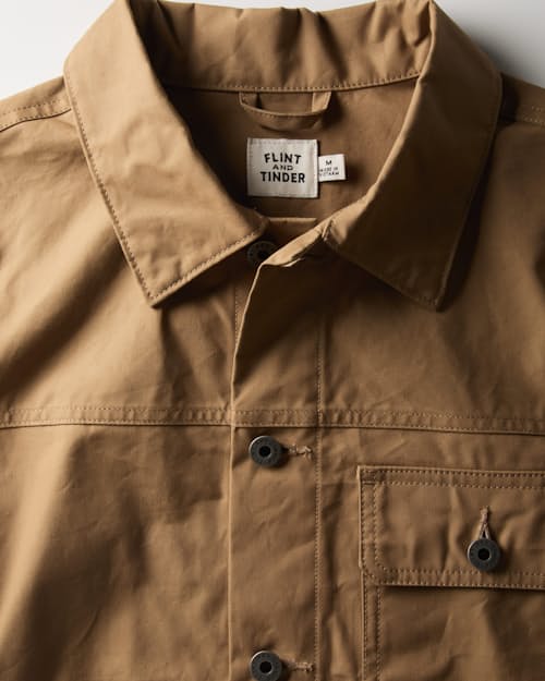 laydown detail image of Dry Wax Trucker Jacket