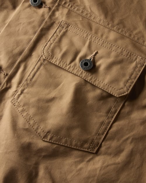 laydown detail image of Dry Wax Trucker Jacket