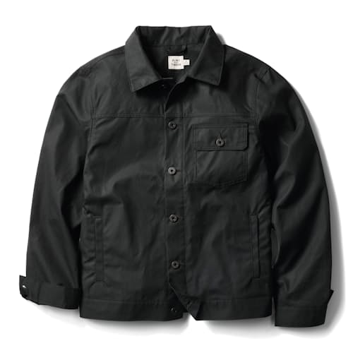 laydown image of Dry Wax Trucker Jacket