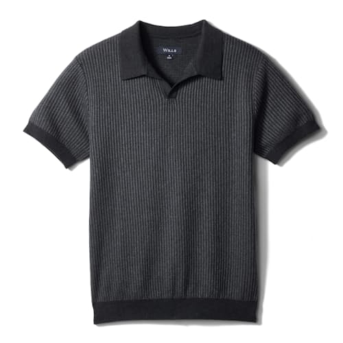 laydown image of Cotton Cashmere Goleta Polo