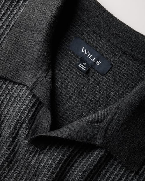 laydown detail image of Cotton Cashmere Goleta Polo