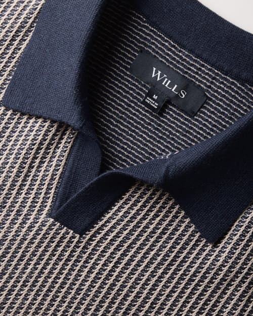 laydown detail image of Cotton Cashmere Goleta Polo