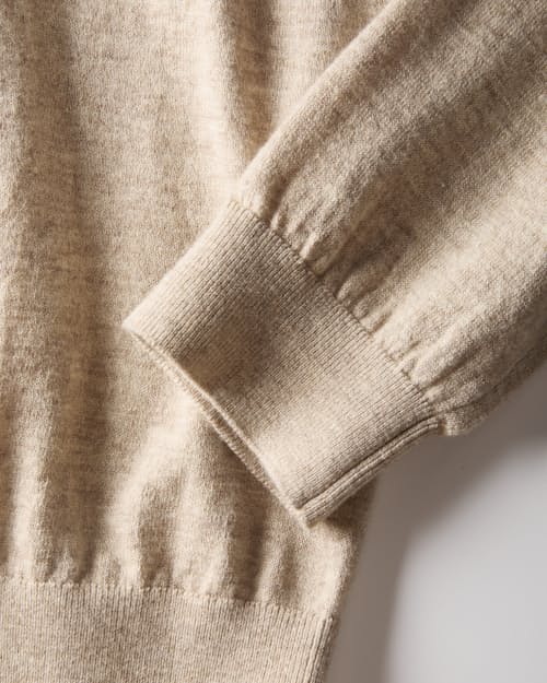 laydown detail image of Lightweight Cotton-Merino V-Neck Sweater