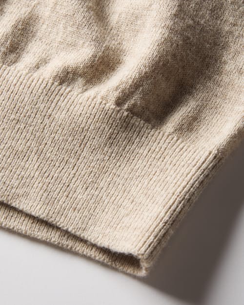 laydown detail image of Lightweight Cotton-Merino V-Neck Sweater