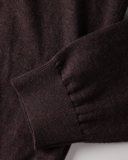 laydown detail image of Cotton Merino V-Neck Sweater