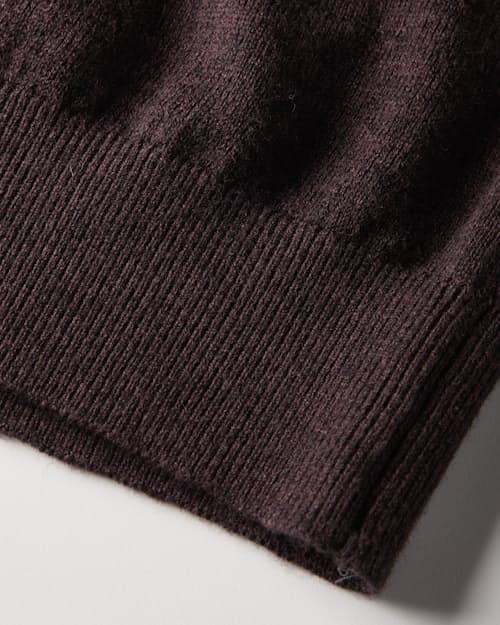 laydown detail image of Cotton Merino V-Neck Sweater