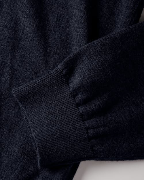 laydown detail image of Cotton Merino V-Neck Sweater