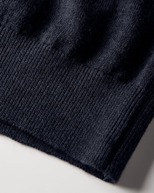 laydown detail image of Cotton Merino V-Neck Sweater