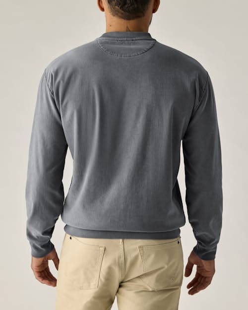 on model image of PatinaTech Crewneck Sweatshirt