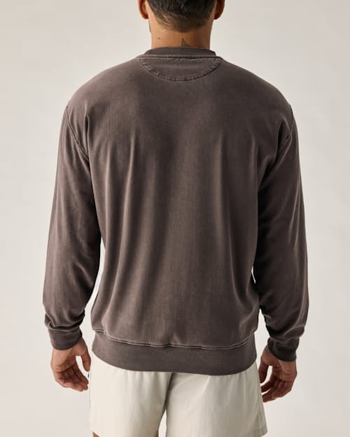 on model image of PatinaTech Crewneck Sweatshirt