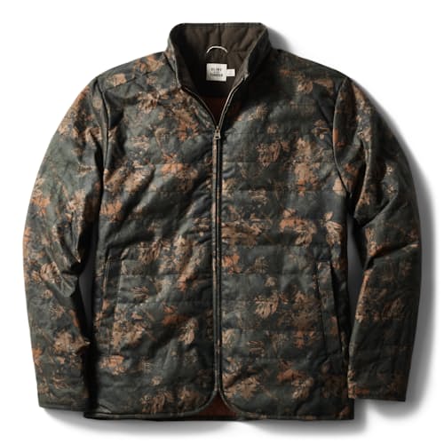laydown image of York Quilted Waxed Jacket