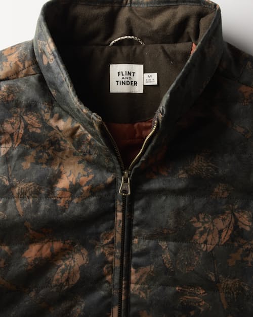 laydown detail image of York Quilted Waxed Jacket
