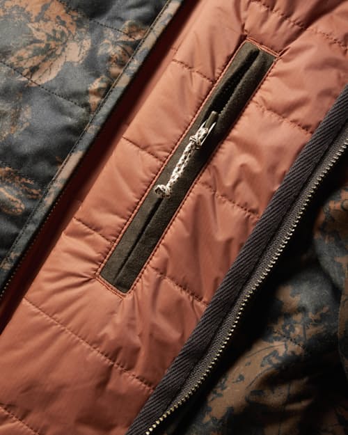 laydown detail image of York Quilted Waxed Jacket
