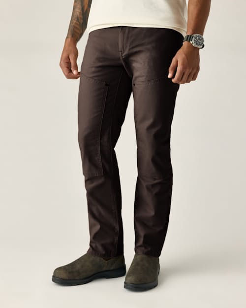 on model image of Rover Double-Knee Work Pant - HB Straight
