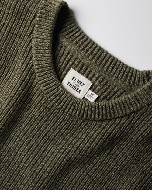 laydown detail image of Bolinas Cotton Crewneck Sweater