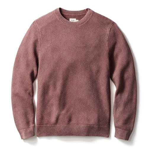 laydown image of Washed Cotton Crewneck