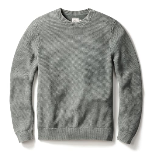 laydown image of Washed Cotton Crewneck