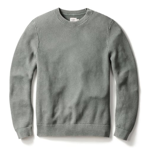 laydown image of Washed Cotton Crewneck
