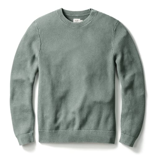 laydown image of Washed Cotton Crewneck