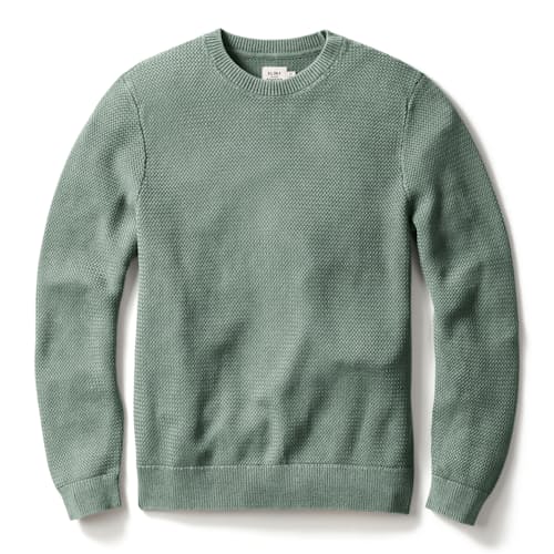 laydown image of Washed Cotton Crewneck
