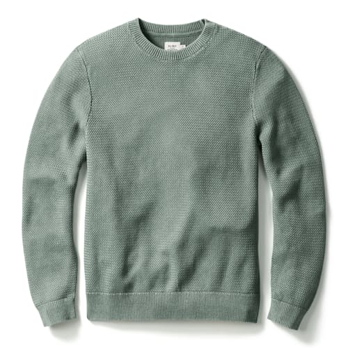 laydown image of Washed Cotton Crewneck